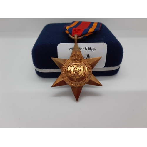 77 - A GROUP OF THREE WWII MEDALS TO INCLUDE THE AFRICA STAR, THE BURMA STAR AND THE ITALY STAR TOGETHER ... 