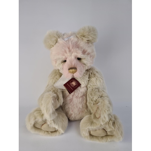 201 - A CHARLIE BEARS PLUSH COLLECTION 'NAKKITA' CB171731 PINK AND WHITE TEDDY BEAR