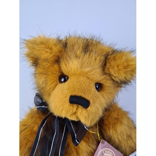 202 - A CHARLIE BEARS CHARLIE CLASSICS COLLECTION 'MEMORIES' CB159051S TEDDY BEAR WITH BLACK RIBBON