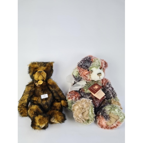 218 - TWO CHARLIE BEARS TO INCLUDE 'BEFUDDLE' CB151556 AND 'EDWIN' CB131298