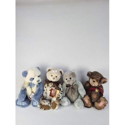 224 - FOUR CHARLIE BEARS TO INCLUDE 'MISCHIEF' CB620002, 'SHELBY' CB191924, 'KELLY' CB191958 AND 'GENEVIEV... 