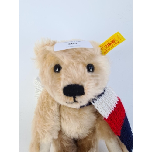 265 - A STEIFF 654565 'BOY' TEDDY BEAR WITH SCARF