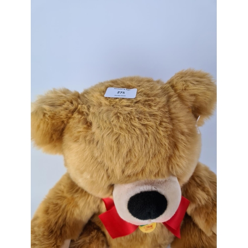 275 - A STEIFF 013867 DANGLING 'BOBBY' BEAR - MEASURING APPROX. 50CM