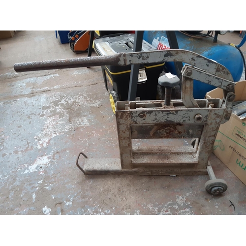 198 - A BIRCHWOOD STONE CUTTER