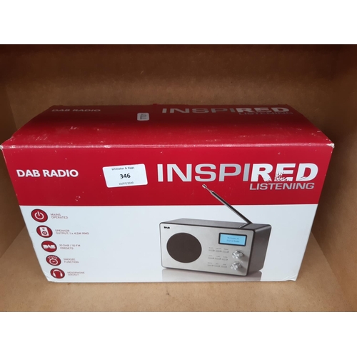 346 - A BOXED INSPIRED LISTENING DAB RADIO