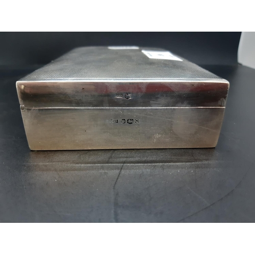136 - A hallmarked Sheffield silver Walker & Hall cigarette box, dated 1958 - measuring approx. 14.5cm in ... 