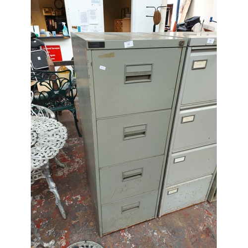 278 - A Harvey four drawer metal office filing cabinet