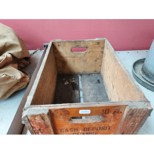 331 - A vintage wooden C & C shandy delivery crate