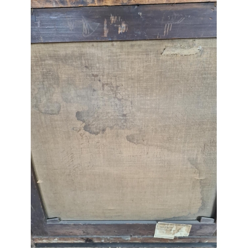 243 - An excellent quality gilt framed oil on canvas after the famous Raphael 16th century painting (origi... 