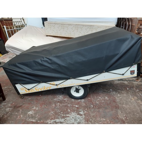 284 - A white Sunseeker Classic trailer tent measuring approx. 6ft 6