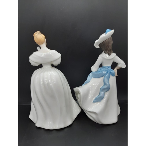 24 - Two Royal Doulton figurines to include ‘Margaret’ HN 2397 and ‘Denise’ HN 2477 modelled by Peggy Dav... 