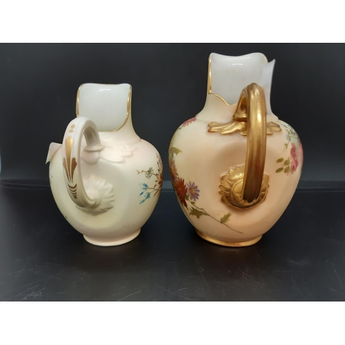 50A - Two Royal Worcester Blush Ivory flat-backs to include a 250th anniversary (1751-2001) and a larger 1... 