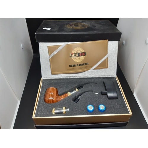 77 - Two electronic 618 vaping pipes (one complete, one missing various parts)