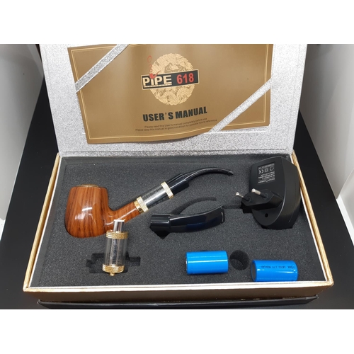 77 - Two electronic 618 vaping pipes (one complete, one missing various parts)