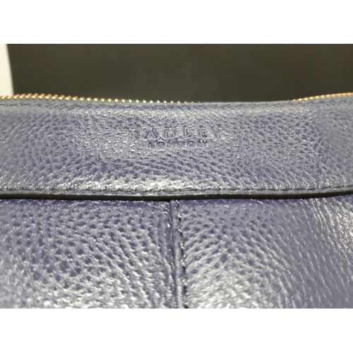 82 - A ladies ‘Radley London’ purple leather shoulder / hand bag