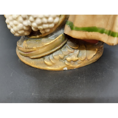 12 - An early 20th century Austrian Ernst Wahliss Vienna porcelain figural vase circa 1910 - 1918 with E ... 