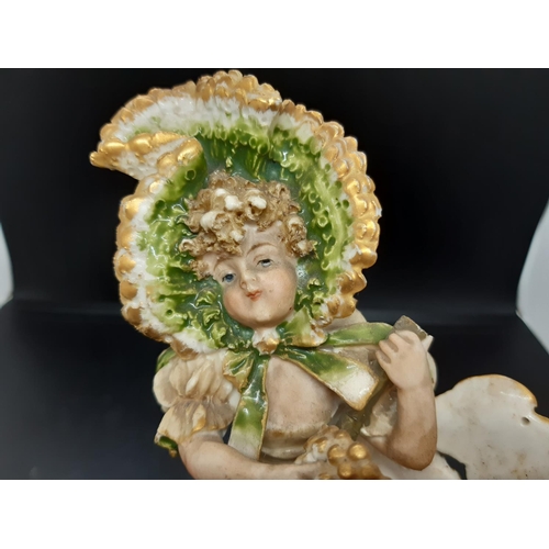 12 - An early 20th century Austrian Ernst Wahliss Vienna porcelain figural vase circa 1910 - 1918 with E ... 