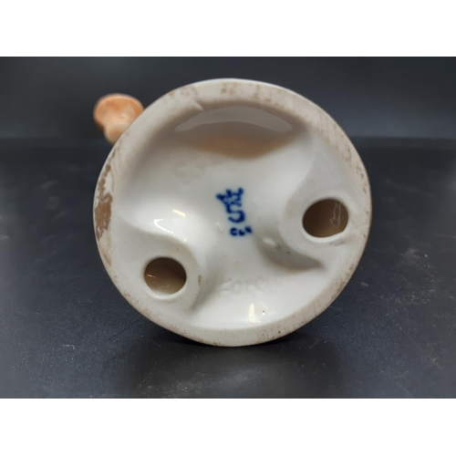 17 - A group of four continental porcelain figurines to include Sandizell Hoffner & Co 1950's Rococo styl... 