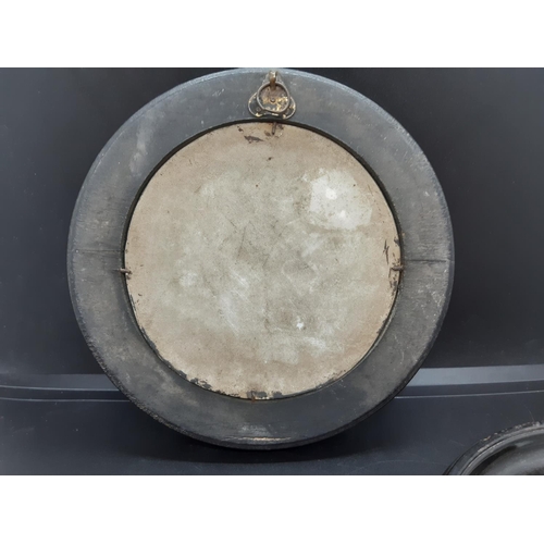 35 - Two 19th century Italian Polychrome Majolica circular relief plaques, one depicting Venus and Mars k... 