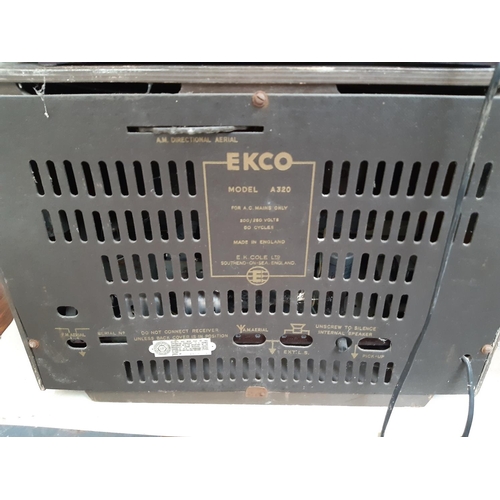 108 - Two vintage radios to include a Ferranti Type U1033 and an Ekco Model A320