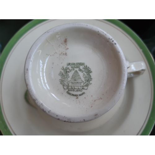 145 - A part Art Deco Burleigh Ware dinner service together with six mid 20th century Elizabethan Miami pa... 