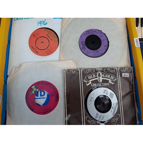 171 - A crate containing a large collection of 45’s to include ‘Sha-Bang Undercover‘, ‘Disco Tex & the Sex... 