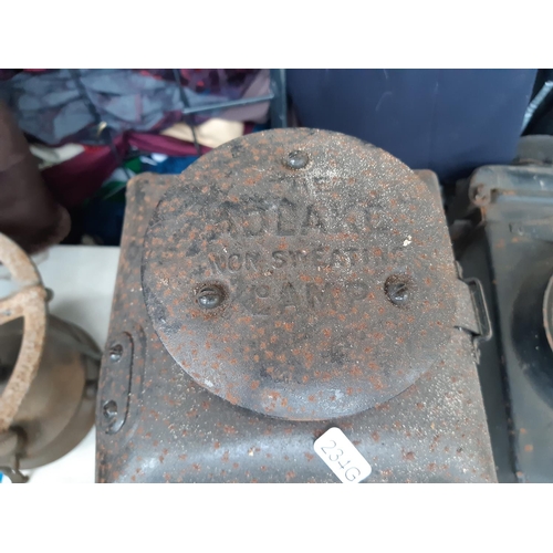 182 - A vintage ‘Adlake No55’  non sweating railway signal lamp