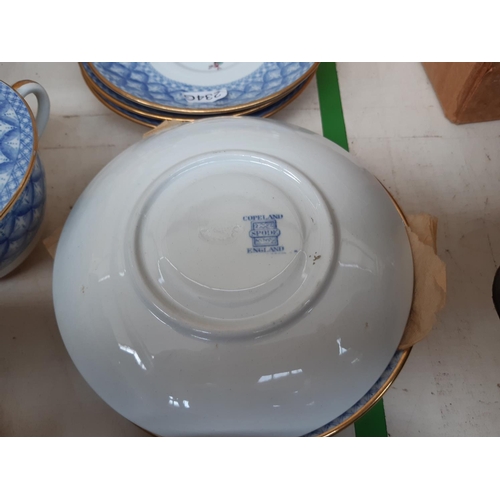 207 - A Copeland Spode 21 piece blue and white lidded soup cup set