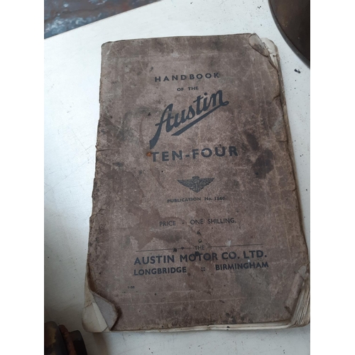 223 - A brass Joseph Lucas King Of The Road ‘Type R 510’ headlamp to suit an Austin 7 Chummy together with... 