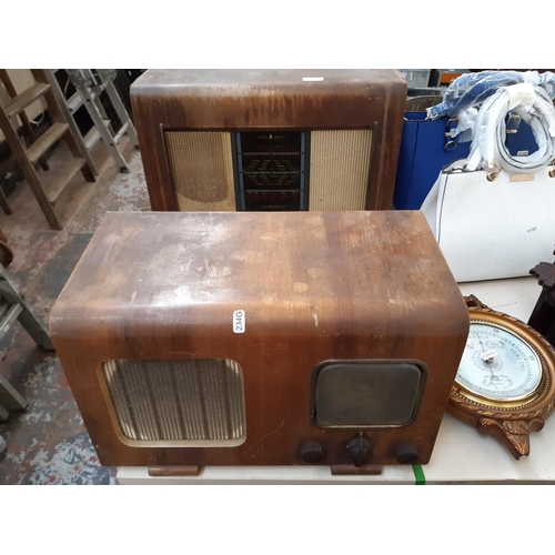 234 - Two vintage valve radios to include a walnut cased Bush and a walnut cased Ever Radio