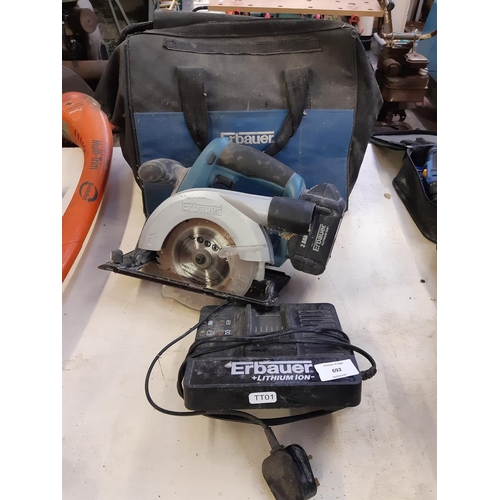 Erbauer discount cordless saw