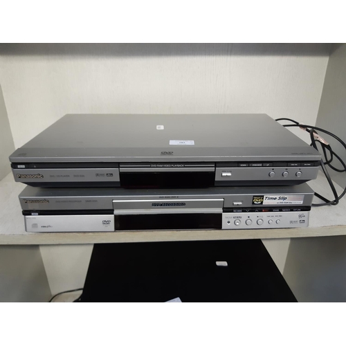 787 - Two Panasonic DVD players to include DVDS35 and one DMR-E50 recorder