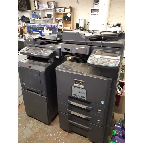 882 - Two Kyocera industrial office printers, one 2551CI and the other 265CI