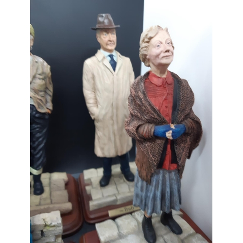 43 - A set of six Danbury Mint BBC “Last of the summer wine” figurines comprising 'Clegg', 'Compo', 'Aunt... 