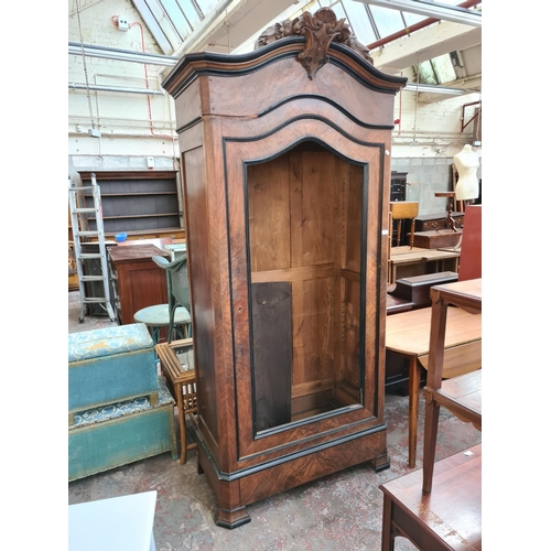 581 - A 19th century French rosewood armoire - measuring approx. 237cm high, 101cm wide and 48cm deep (see... 