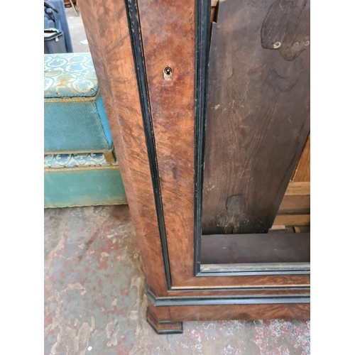 581 - A 19th century French rosewood armoire - measuring approx. 237cm high, 101cm wide and 48cm deep (see... 