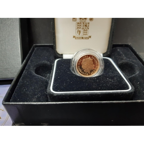 74 - A cased Royal Mint 2003 gold proof sovereign - limited edition no. 2371 of 15000, total weight 7.98 ... 