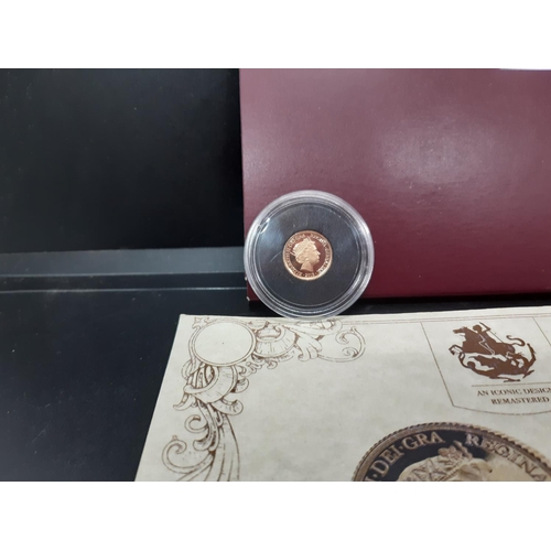 75 - A St.George & The Dragon 2018 quarter sovereign - weight 1.99 grams