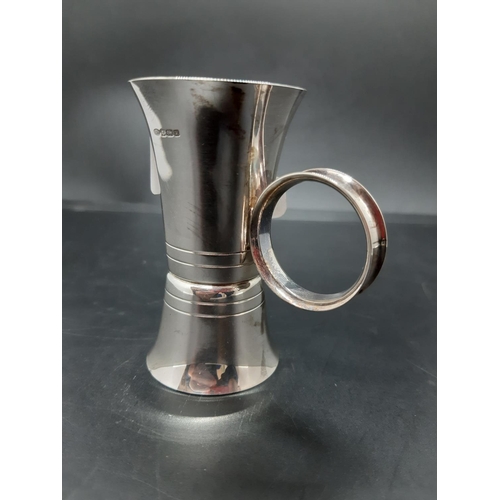 87 - A hallmarked Birmingham silver jigger by Broadway & Co. dated 1994 - approx. total weight 41.2 grams... 