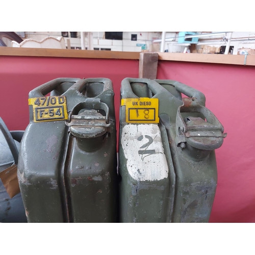 716 - Two army 5 gallon jerry cans - one dated 1966, one dated 1968