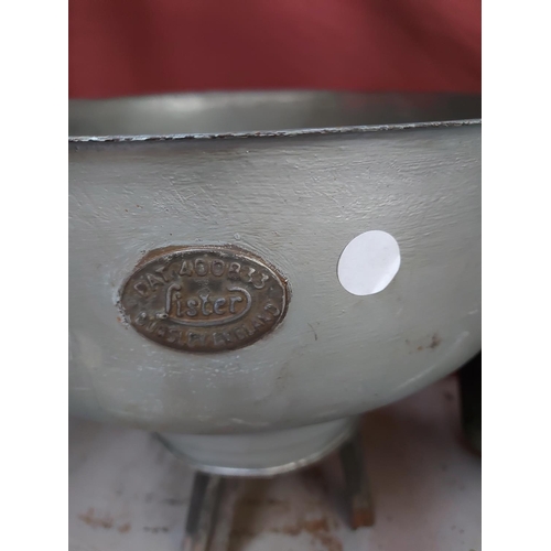 759 - Two vintage items to include a Lister milk sieve and a two tier milk sieve