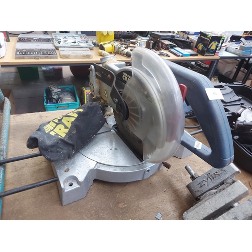 803 - A blue and silver Powercraft JIXJF2A210 electric chopsaw