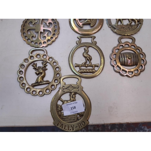 158 - A collection of approximately 27 horse brasses