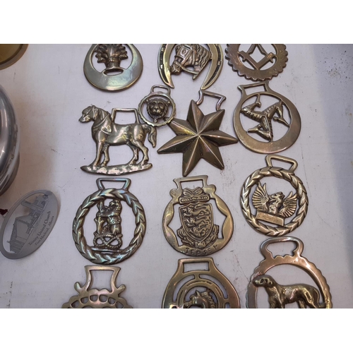 158 - A collection of approximately 27 horse brasses