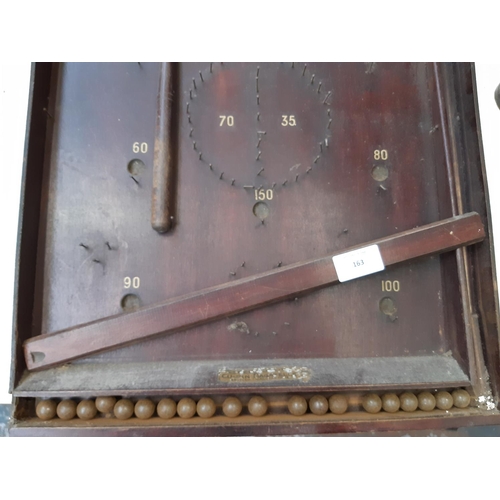 163 - A vintage Cu-pin bagatelle board