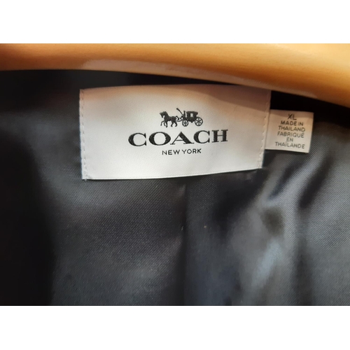 170 - A Coach black felt mens jacket - size XL