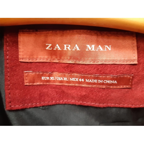 171 - A Zara red pig leather mens jacket - size XL