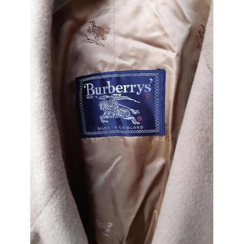 172 - A Burberry's beige pure cashmere full length jacket - possibly size XXL