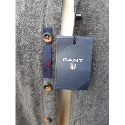 176 - An as new Gant grey quilted shacket - size XXL