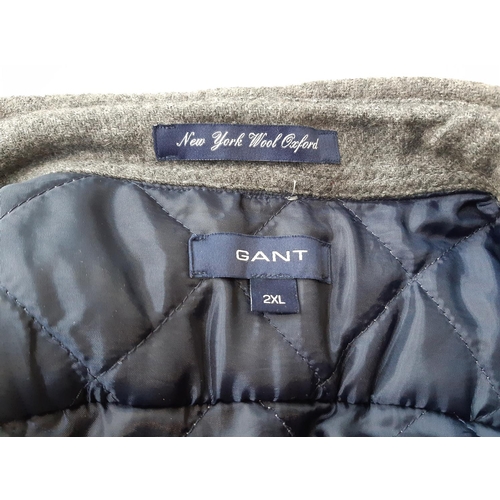 176 - An as new Gant grey quilted shacket - size XXL